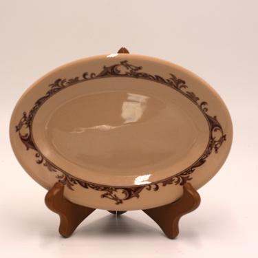 vintage Mayer china Mayan Ware oval plate/restaurant china/Curtis pattern 