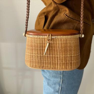 Willow Basket, Fly Fishing Creel Basket, Large Size, Canvas Carry