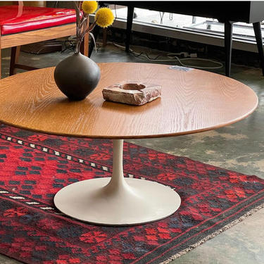Oak & Iron Coffee Table by Eero Saarinen for Knoll