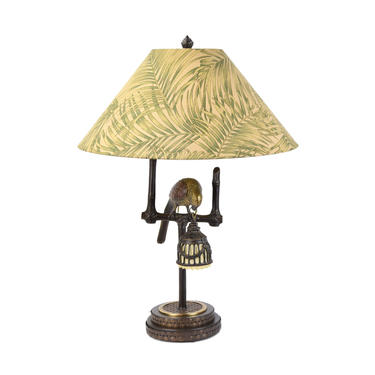 Frederick Cooper “Polly by Night” Parrot Table Lamp w Nightlight 