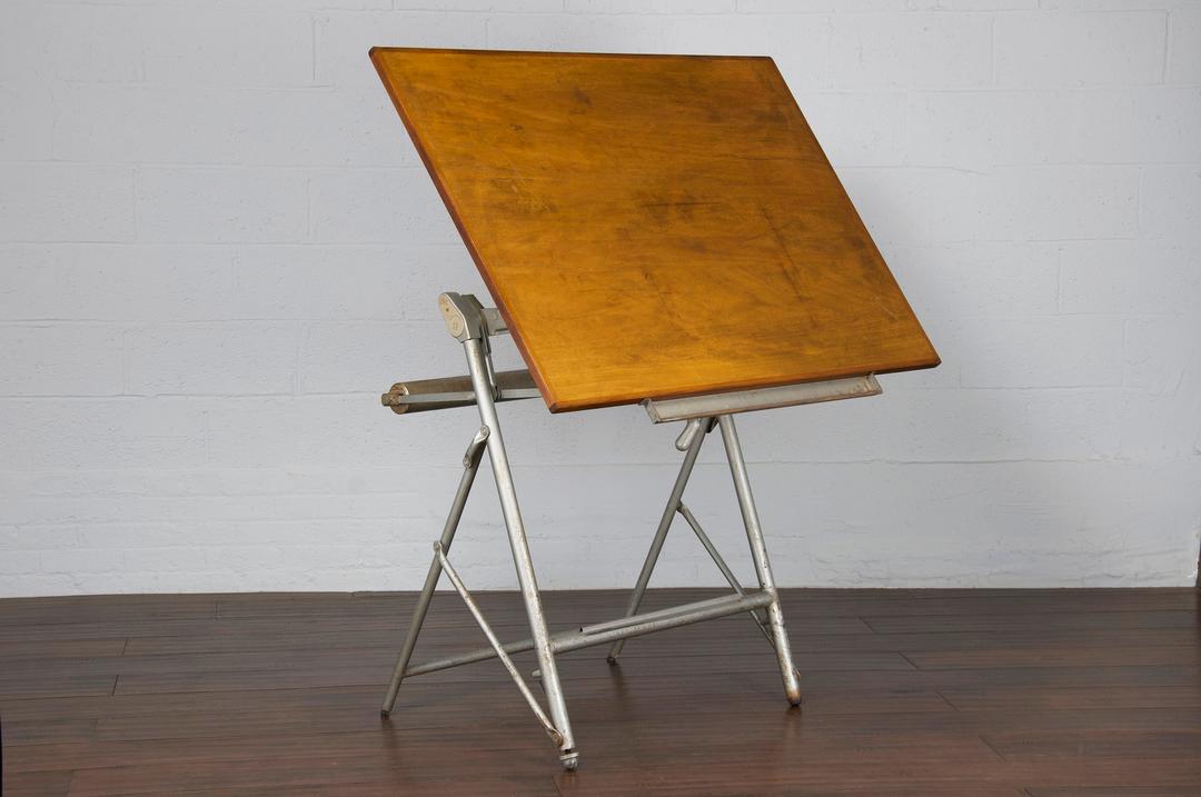 1940s Drafting Table Desk Petite Folding Vintage Mid-Century Industrial  Chic, Brain Washington