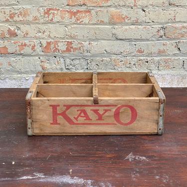 Vintag Kay-O Products Chocolate Soda Pop Crate Kewaunee, WI 