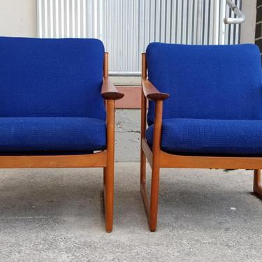 Danish Modern Teak Lounge Chairs by Peter Hvidt & Orla Mølgaard-Nielsen 