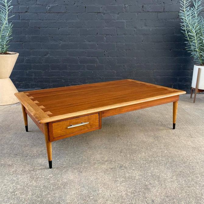MidCentury Modern Walnut &amp; Oak “Acclaim” Coffee Table by