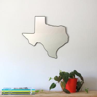 Texas Mirror / Wall Mirror State Outline Silhouette TX Lonestar State Shape Wall Art Decor 