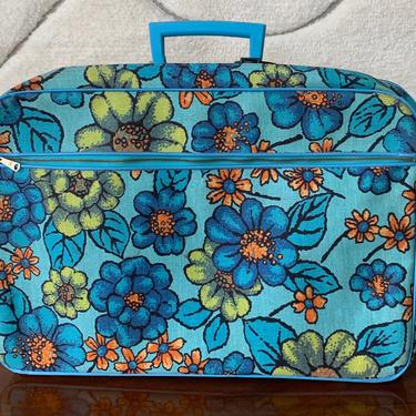 Vintage 1960's floral suitcase