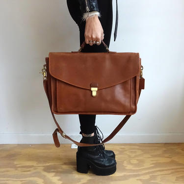 Vintage Coach Morgan Briefcase/ Large Brown Metropolitan Leather
