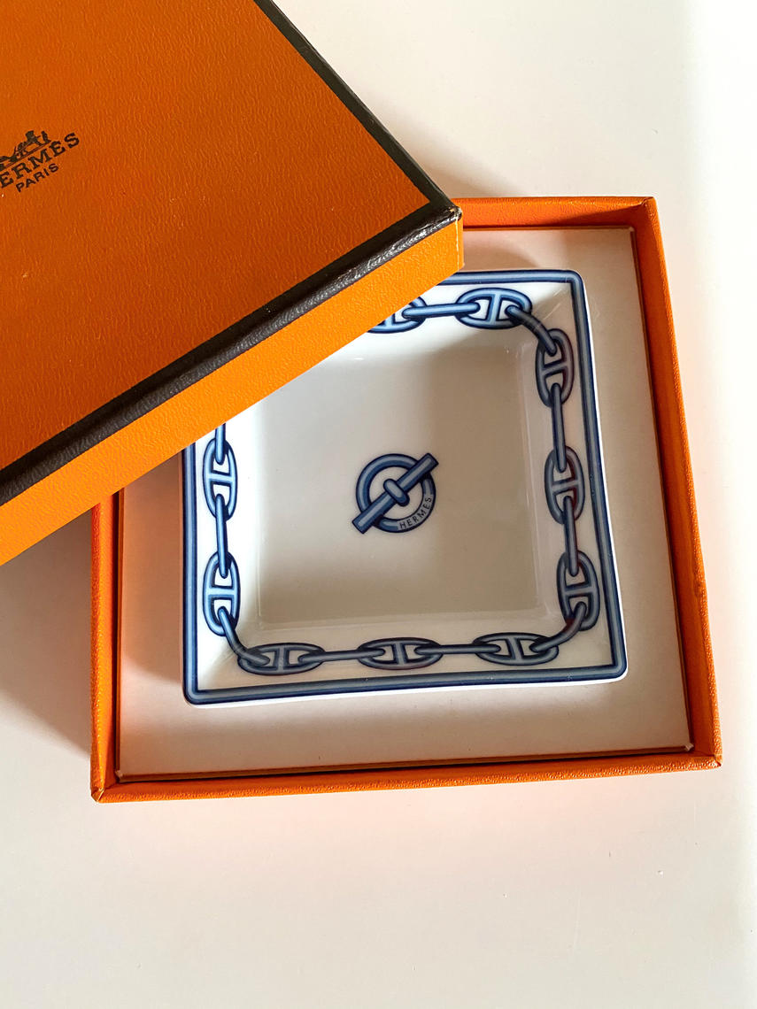 Vintage HERMES PARIS H Logo Monogram Chain D'Ancre Jewelry