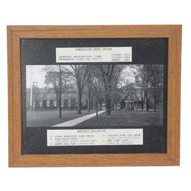 1920s Connecticut State Prison Framed Photograph