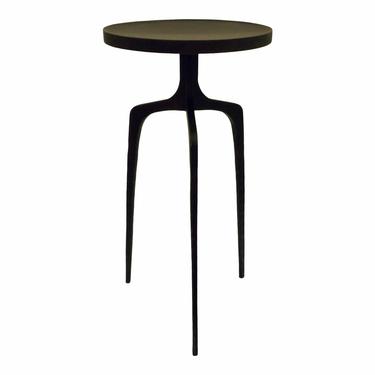 Industrial Modern Hammered Iron Accent Table