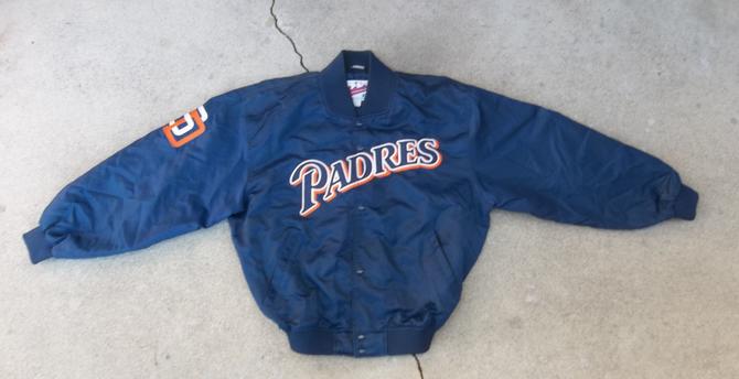 San Diego Padres Vintage Starter Jacket S Rare 80s Satin MLB