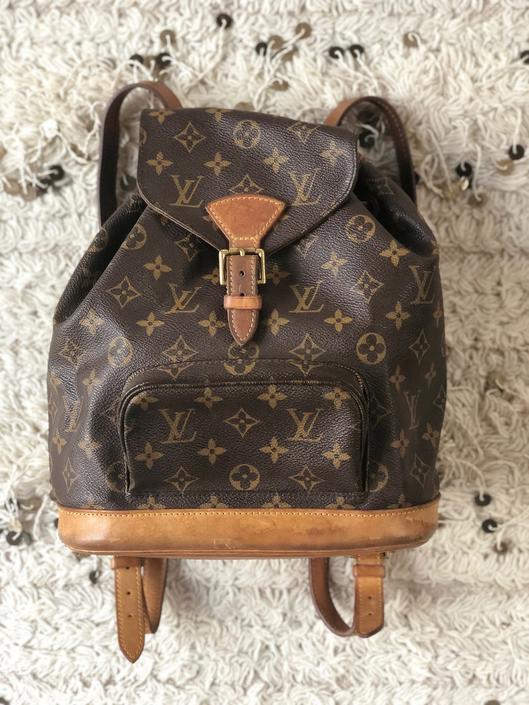 Vintage Louis Vuitton Montsouris Monogram LV BACKPACK Rucksack Travel Purse  School Bag Tote Satchel