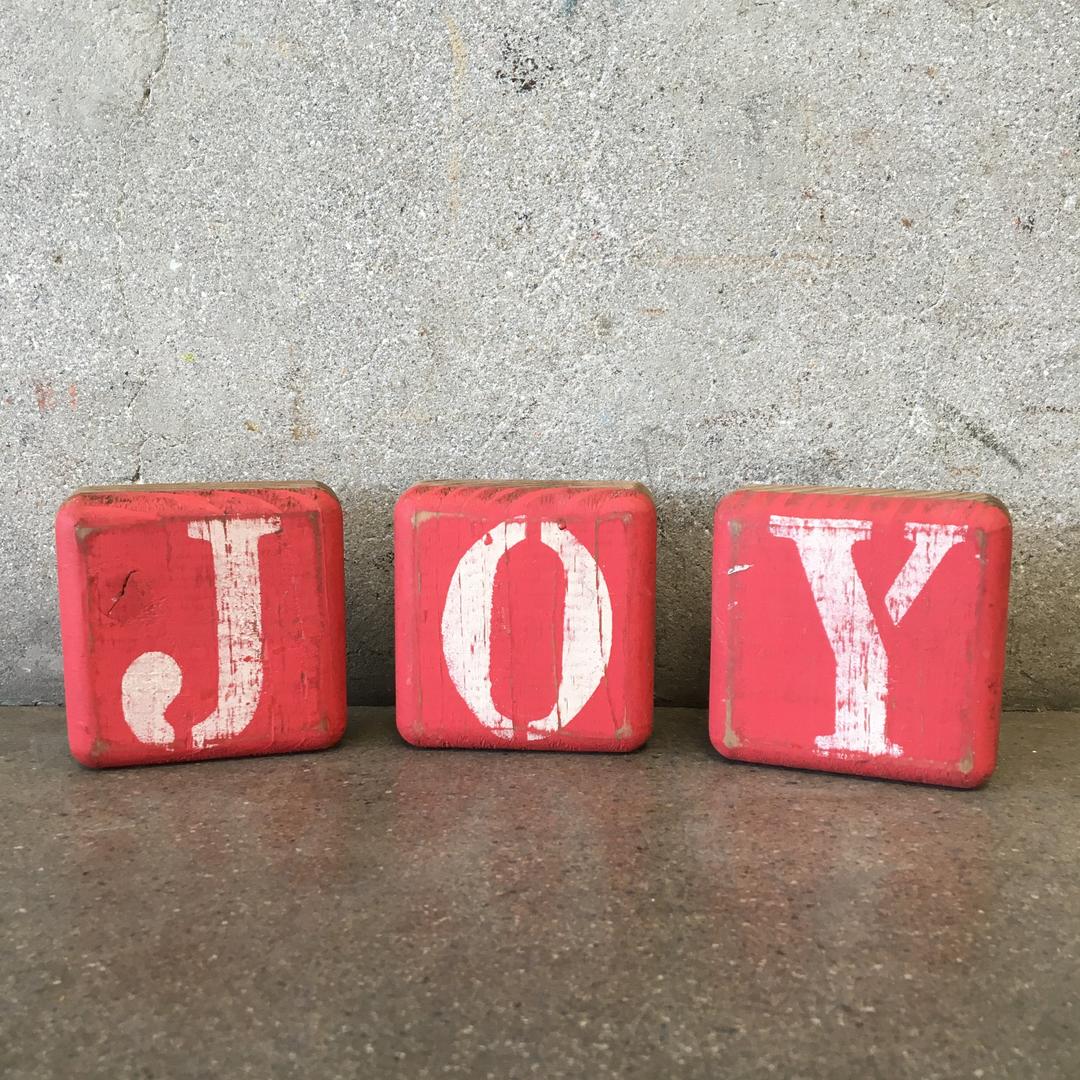 Vintage JOY Letter Blocks | Urban Americana (Home Decor) | Long Beach, CA