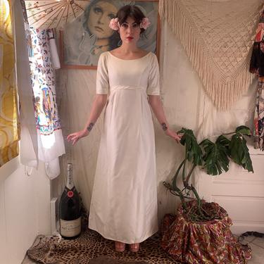 60's WEDDING DRESS - empire waist - short | Glam It to Hell - San  Francisco, CA | ATTIC