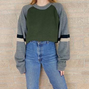 Oversized Y2K Grunge Knit Pullover Sweater 