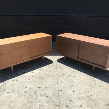 Mid Century Modern Costum Made Small Credenzas
