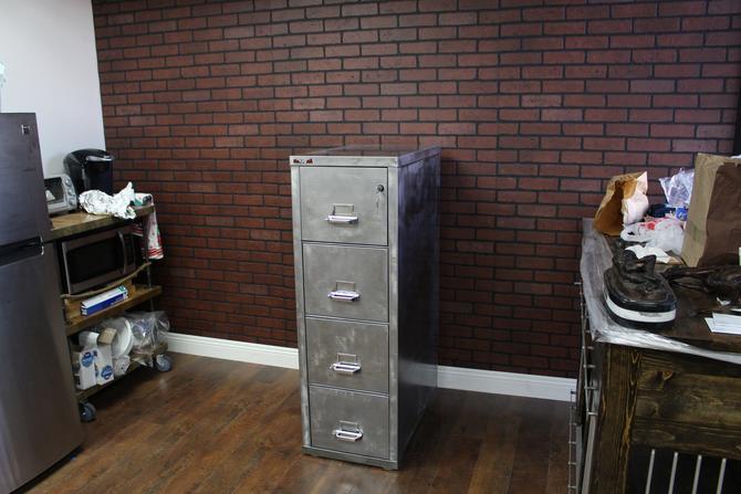 Refinished 4 Drawer Fire Proof Fireking Metal Filing Cabinet