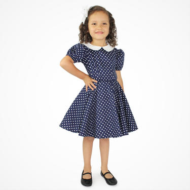blue dress for baby girl Lucy Dress - Blue Morning Flowers Organic main image 1
