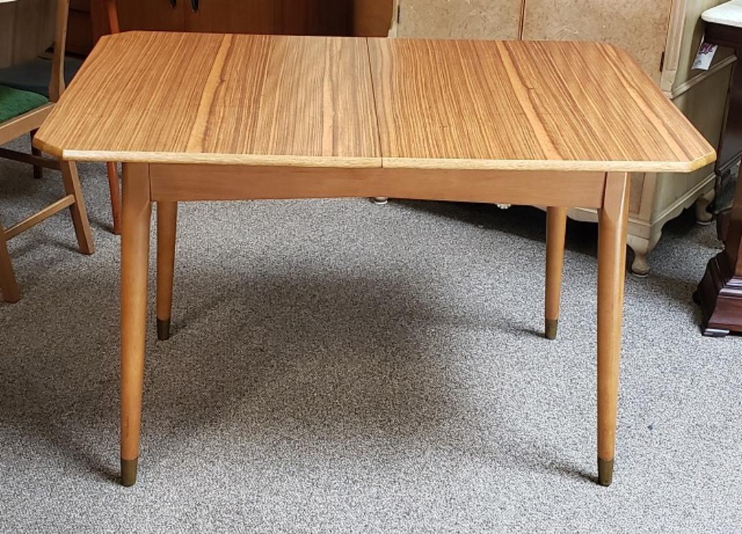 Item R75 Classic 1950s Teak Kitchen Table w/ Leaf McCarney's