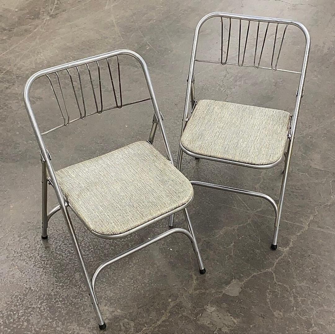 Vintage Folding Chairs Retro 1960s Mid Century Modern + Airlite ...