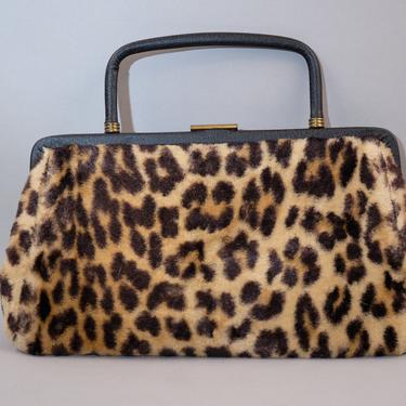 50s Leopard Print Purse 