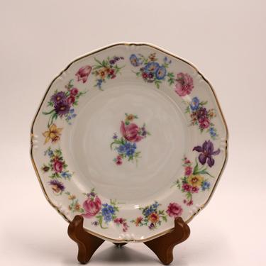 vintage Rosenthal floral dessert plate/made in Germany/Thomas Rosenthal/7396 27 