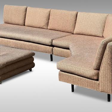 Large 2 Piece Modern Sectional Sofa, Circa 1950s - *Please ask for a shipping quote before you buy. 