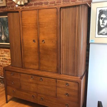 Drexel Counterpoint Sideboard  with tambour door hutch 