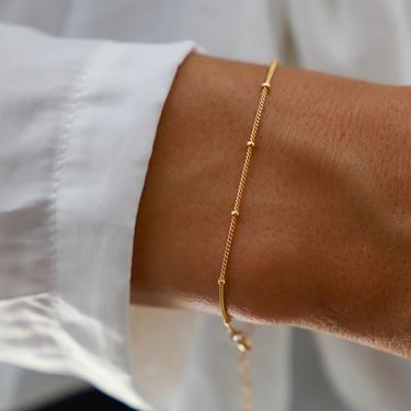 Katie Waltman - Petite Gold Filled Ball Chain Bracelet