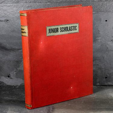 RARE! Junior Scholastic Compilation Book from World War II, 1944-1945 - World War II Magazine by Scholastic Corp. | Free Shipping 