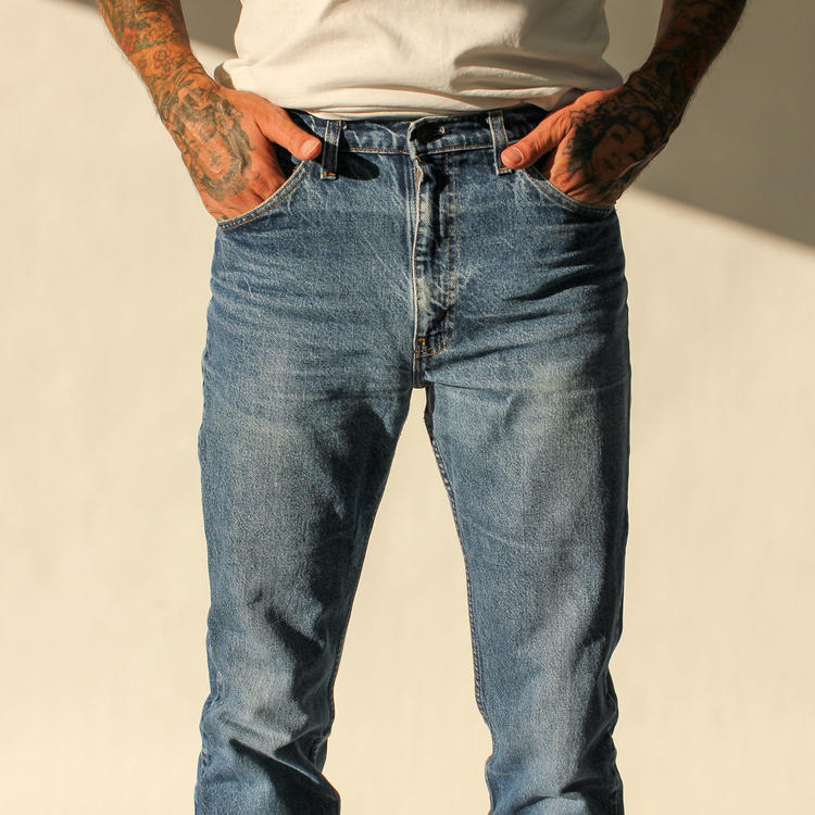 Vintage 70s 80s Levis 517 Orange Tab Medium Wash | The Vault 1969