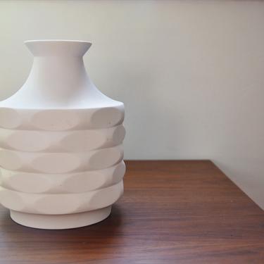 Mid Century White Bisque Porcelain Vase by Winterling, West Germany, 1960s 