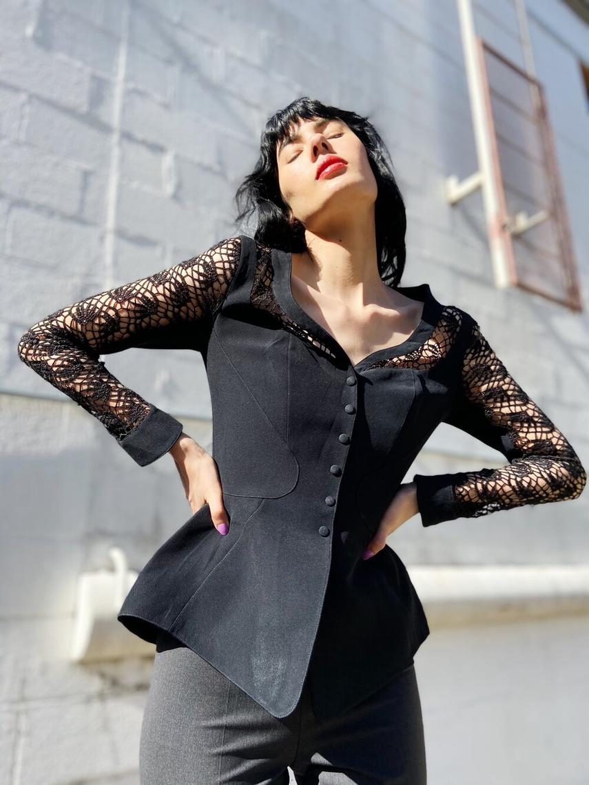vintage thierry mugler Jacket 1992 Sculpted Jacket With