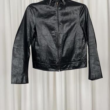 Vintage DKNY Black Leather Jacket