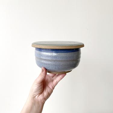 Handcrafted Stoneware Covered Dish / Lidded Bowl 