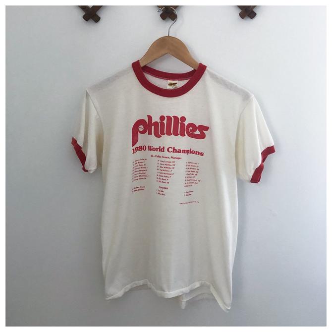 PHILADELPHIA PHILLIES VINTAGE 1980'S CHAMPION T-SHIRT YOUTH SMALL