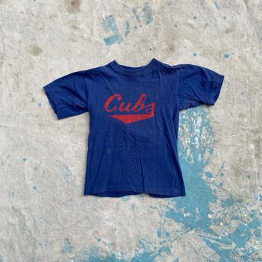 Vintage 1970s Chicago Cub Kids T Shirt 
