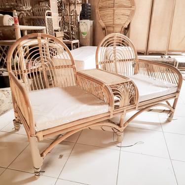 Stella Tete E Tete Rattan Loveseat Chair - Preorder for a Tentative Arrival December 2021 Arrival 