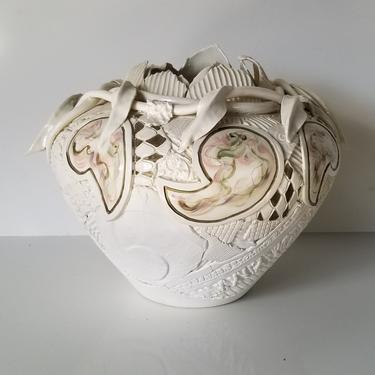 Gail Markiewicz Art Patchwork Sculptural Pottery Vase 
