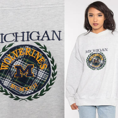 Michigan Wolverines Sweatshirt 90s University of Michigan Shirt College Shirt 1997 Baggy 1990s Vintage Graphic Grey Extra Large xxl 2xl 