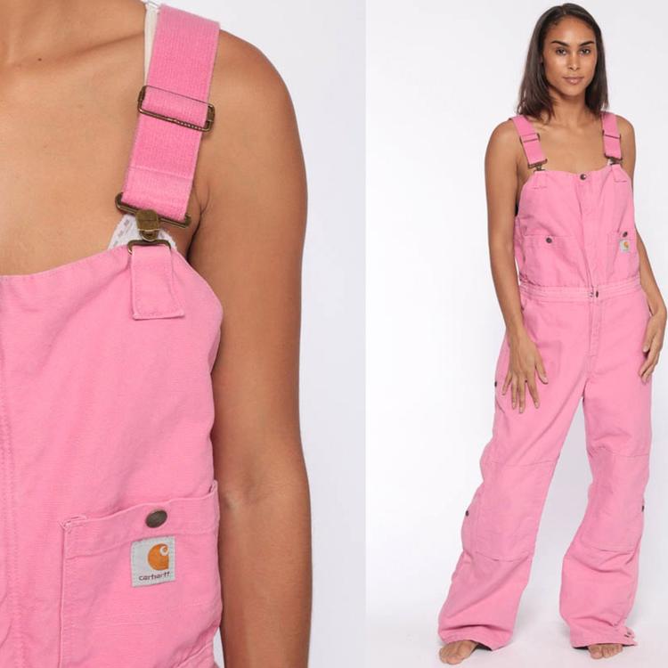 Pink Carhartt Overalls Insulated Coveralls Quilted Overalls