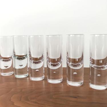 Set of 6 Vintage Kosta of Sweden Pippi Brandy / Liquor Glasses - 2oz - 4 5/8&quot; Tall 