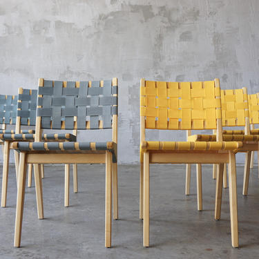 8 Jens Risom '666' Chairs. 