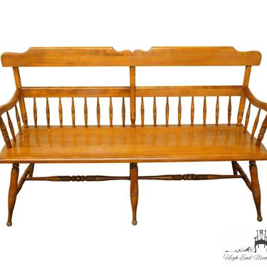ETHAN ALLEN Heirloom Nutmeg Maple Colonial Style 60" Bench 10-6035 
