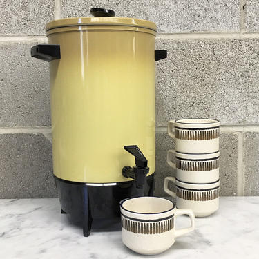 Vintage Coffee Machine Retro 1970s Westmark by West Bend + Automatic Coffee Maker + No 11869 + 30 Cup Harvest + Mid Century Modern + Kitchen 