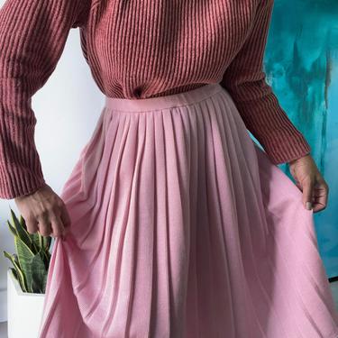 vintage essential pleated knit skirt 