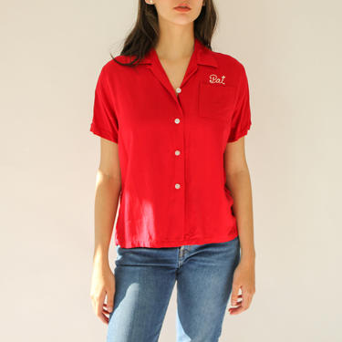 50s60s California gabardine shirt