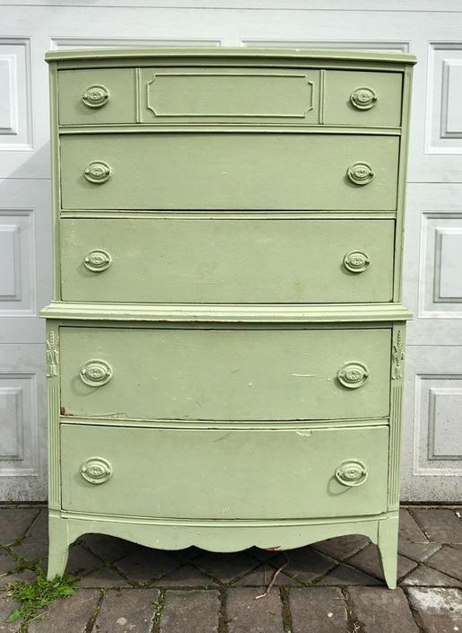 Customizable Antique Highboy Dresser Vintage Dresser Chest Of