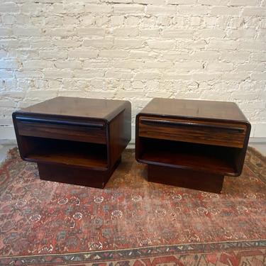 Westnofa Vintage Rosewood Nightstands Pair