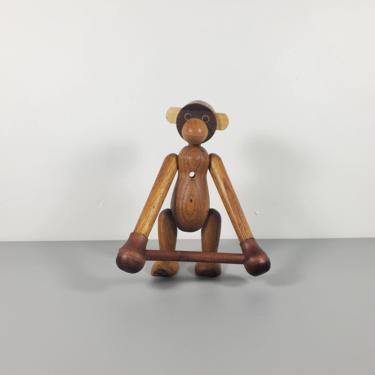 Large Danish Modern Teak Zooline Monkey 